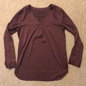 Convertible plum blouse